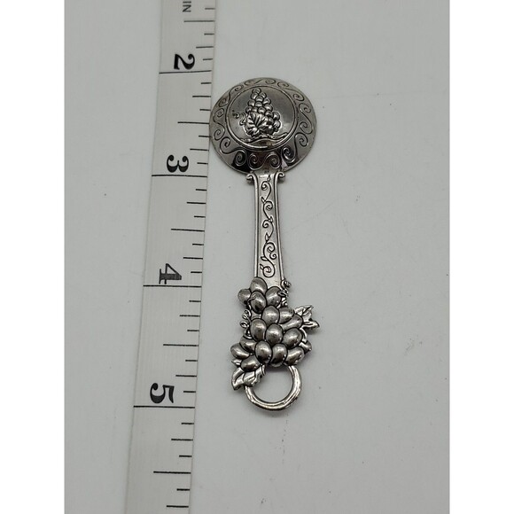 Measuring Spoon Replacement 1/4 Tsp Grape Wine Silver Tone Ganz Zinc - Picture 6 of 7